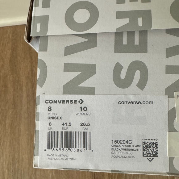 Comme des Garcons PLAY Converse High Top Sneakers - Picture 8 of 8